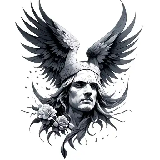romans 12 19 tattoo design idea