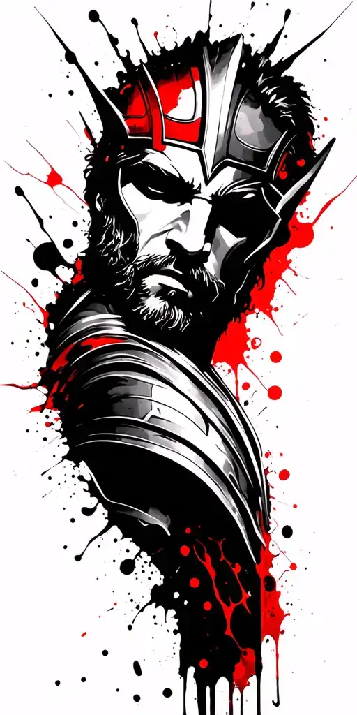 thor god tattoo design idea