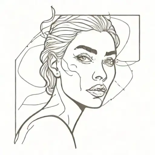 draw people full color black and draw 1 woman with sun color like bright tattoo design idea