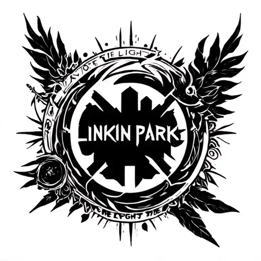 Linkin Park one more light logo tattoo design idea