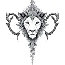 leo, aquarius, virgo zodiac sign tattoo design idea