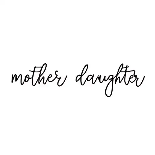 Matching mother daughter tattoo tattoo design idea