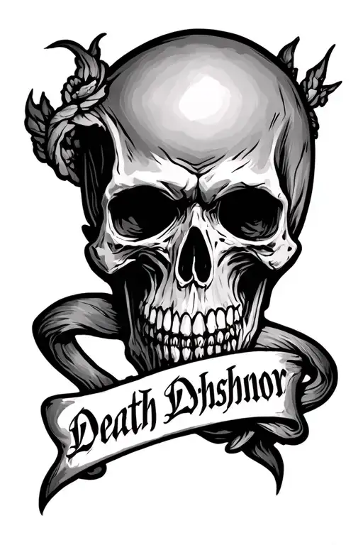 death before dishonor tattoo design idea