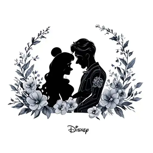 Disney Couple tattoo design idea