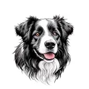 sheepdog tattoo design idea