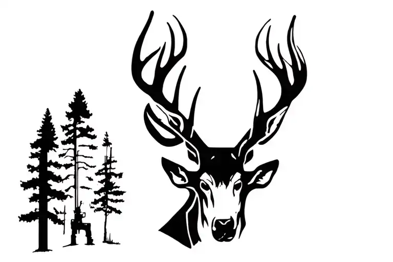 hunting rifle tattoo design idea