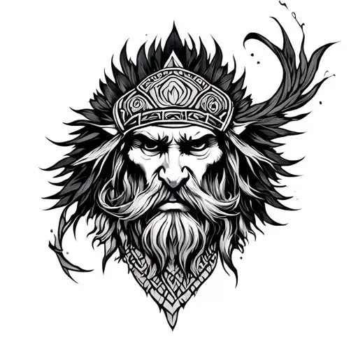 Tengri tattoo design idea