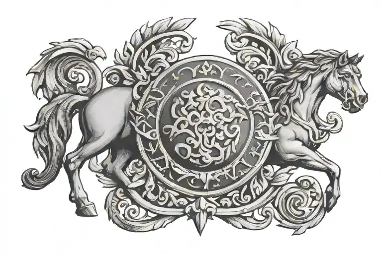 spqr roman symbol tattoo design idea