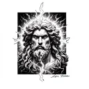 Zeus Lightning tattoo design idea