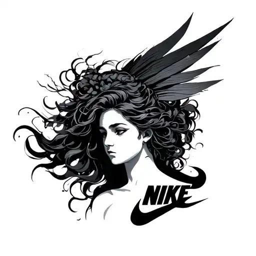 Nike Goddess tattoo design idea