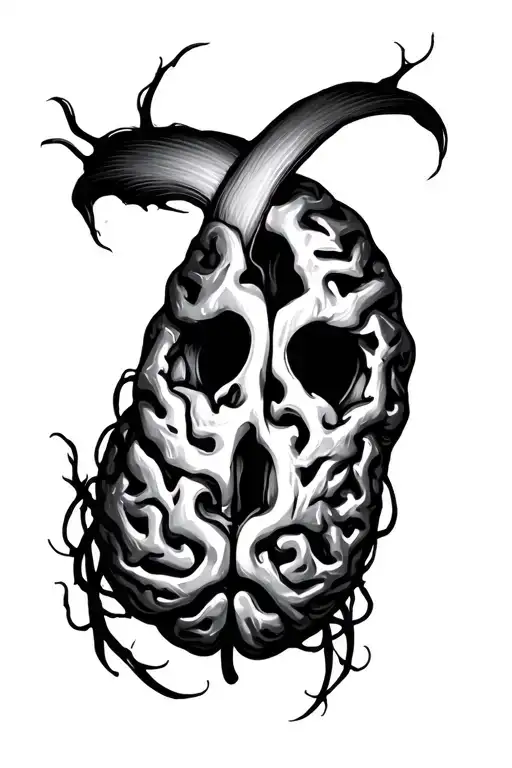 Brain Cancer tattoo design idea