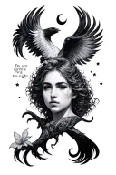 centered around the poem 'do not go gentle into the night', incorporate helping others and leadership into the design tattoo design idea