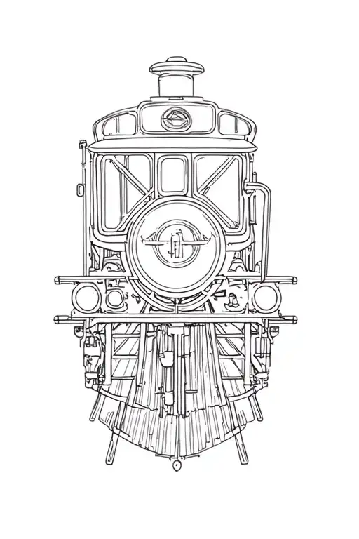 vagabond Train tattoo design idea