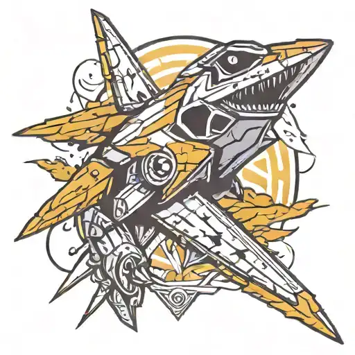 Z F 22 Raptor tattoo design idea