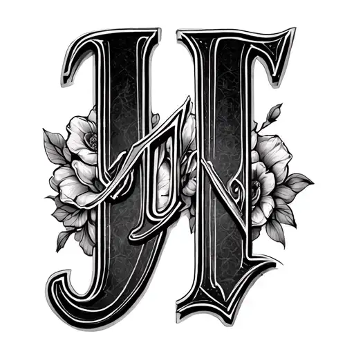 First letter of my family names: U. J.  M. R. T. tattoo design idea
