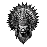 Aztec warrior tattoo design idea
