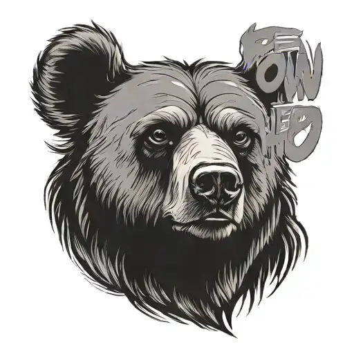 be your own hero said by gay bear hairy handsome man tattoo design idea