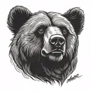 be your own hero said by gay bear hairy handsome man tattoo design idea