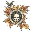 Jeff Buckley fall tattoo design idea