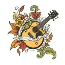 Jeff Buckley fall tattoo design idea