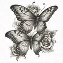 to love and to learn quote with a butterfly   tattoo design idea