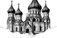 Russian cathedral tattoo design idea