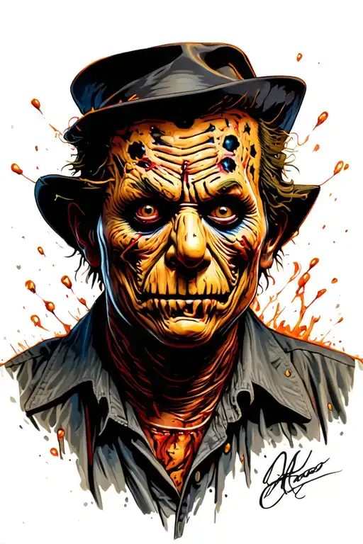 Freddy Krueger tattoo design idea