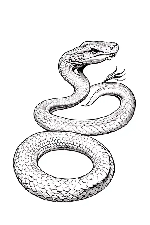 King Cobra tattoo design idea