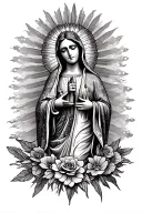 Virgin of Guadalupe tattoo design idea