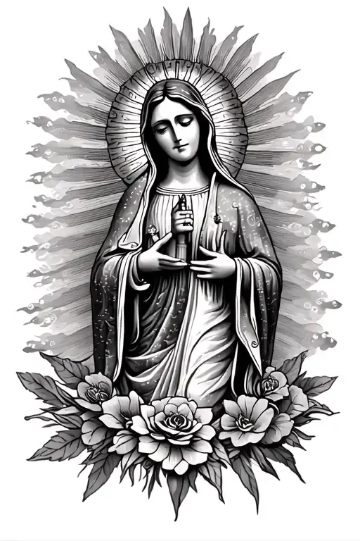 Virgin of Guadalupe tattoo design idea