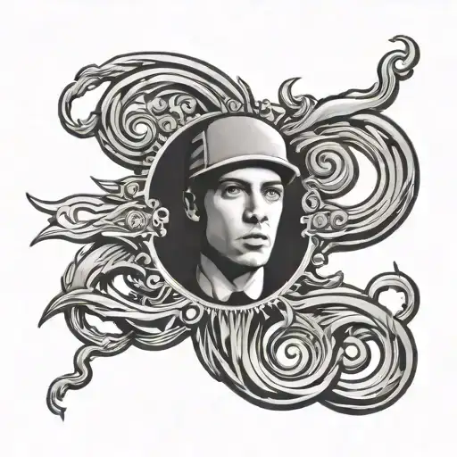 Eminem logo tattoo design idea