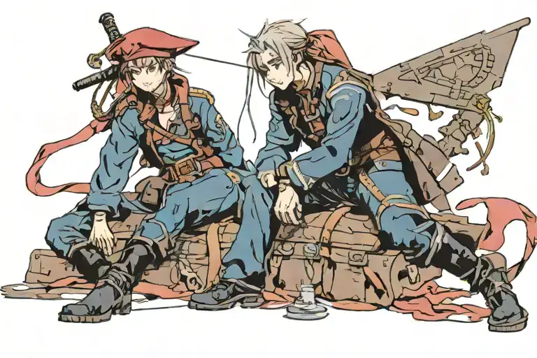 Yuno Gasai from the diary of the future century Cossack tattoo design idea