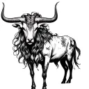 taurus protecting virgo tattoo design idea