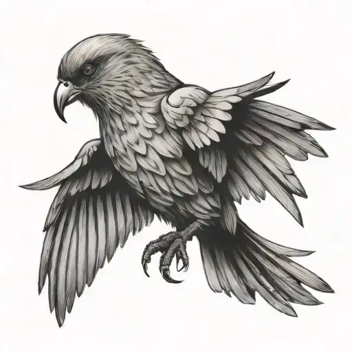 free bird tattoo design idea
