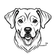 Memorial Dog tattoo design idea