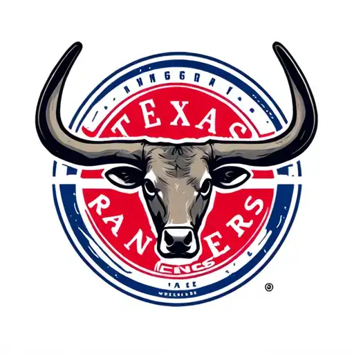 Texas longhorn texas rangers logo tattoo design idea