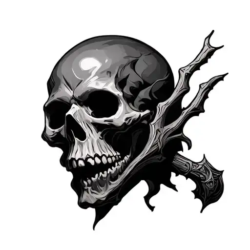 Necromancer tattoo design idea