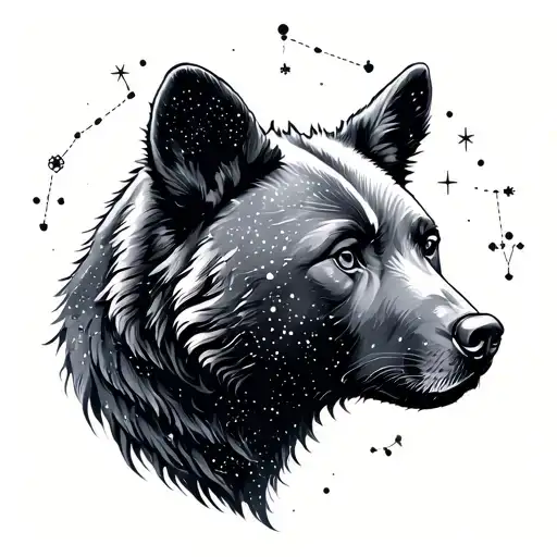 Ursa Major constellation tattoo design idea