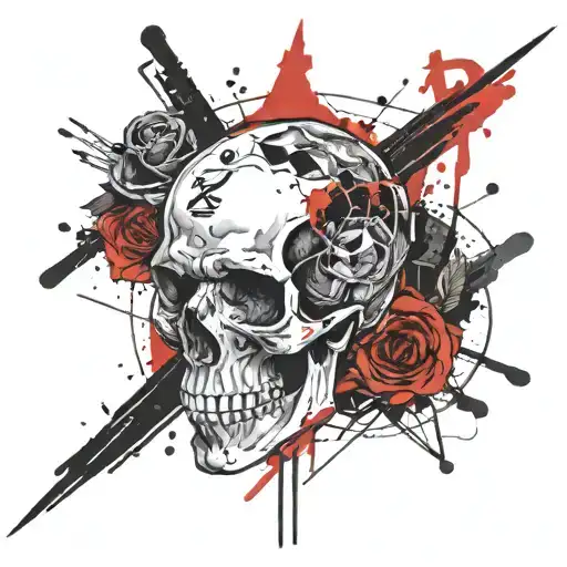 Jane XO SKull tattoo design idea