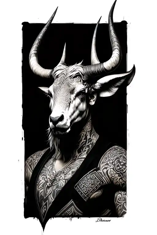 Damian, Tauro, 2004 written tattoo design idea