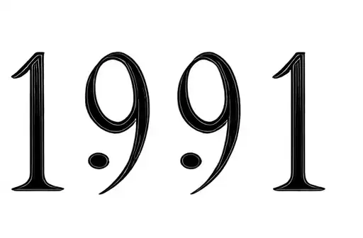 "1991" tattoo design idea