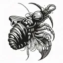 mantis shrimp tattoo design idea
