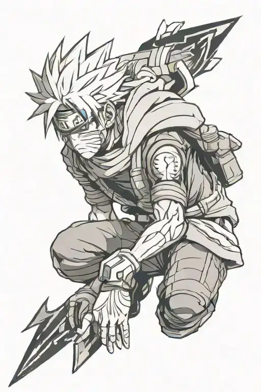 Obito Uchiha Kakashi Hatake tattoo design idea