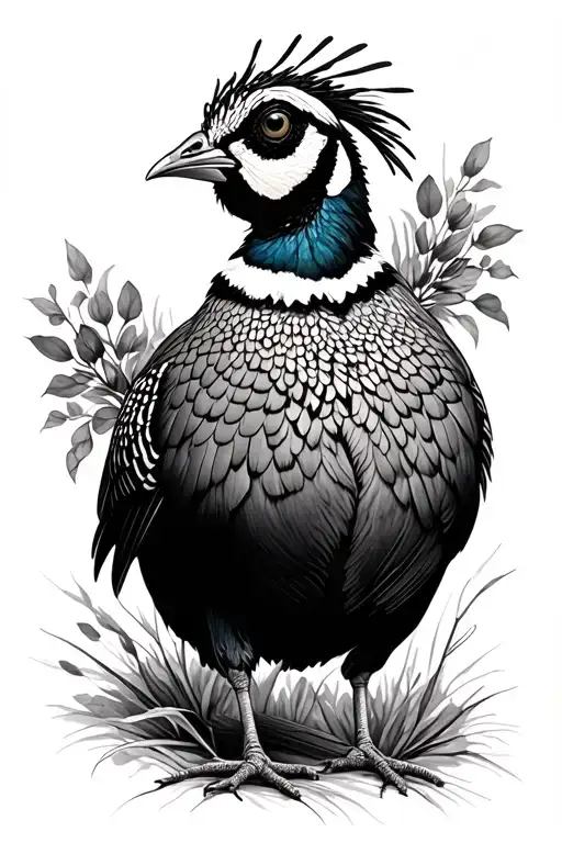 Hunting A Pheasant In The tattoo tattoo design idea