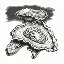 oyster tattoo design idea