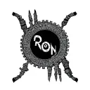 Mayan heiroglypics that spell Ron, bear claws with gears on the inside, area code 954, birthday 06/12 and scarface tattoo design idea