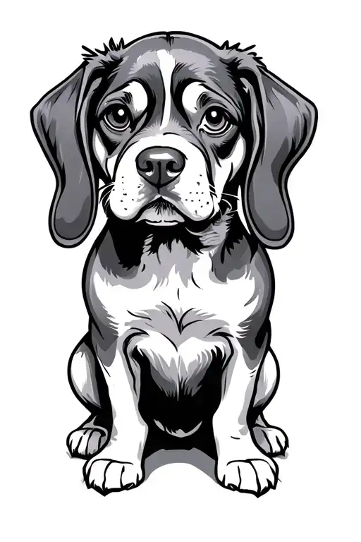 droopy the dog tattoo design idea