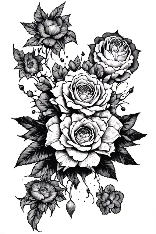 bad omens songs inspired tattoo design idea
