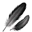 mallard duck feather, Canadian goose feather, wood duck feather, turkey feather tattoo design idea