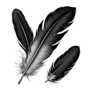 mallard duck feather, Canadian goose feather, wood duck feather, turkey feather tattoo design idea